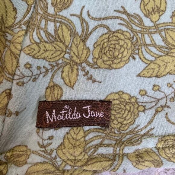 Matilda Jane Top Girl's Size 2 Cottonwood Blossoms Colorful Artsy Floral Ruffle - Picture 4 of 6